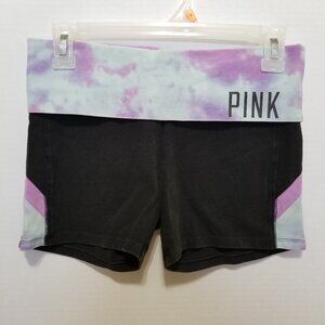Victoria's Secret PINK shorts Small tie dye foldover waist yoga Y2K shortie